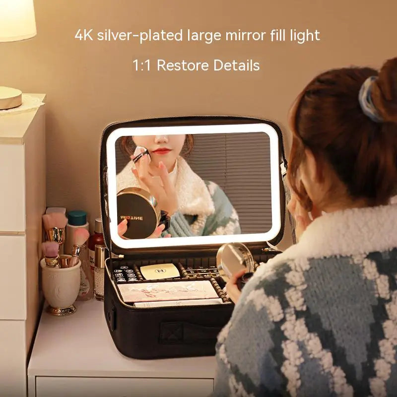 Travel LED Lighted Cosmetic Bag