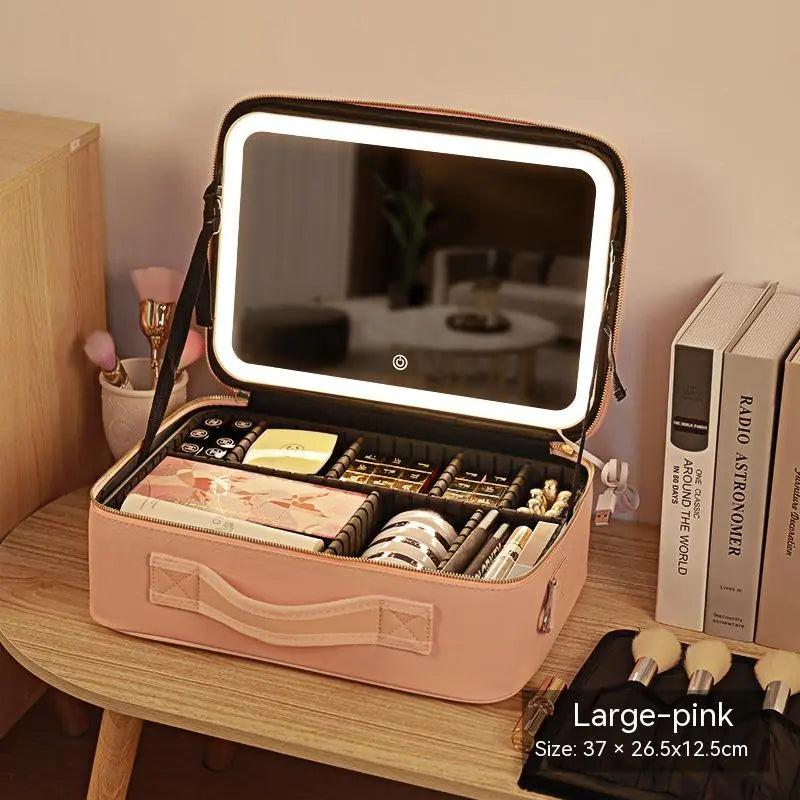 Travel LED Lighted Cosmetic Bag