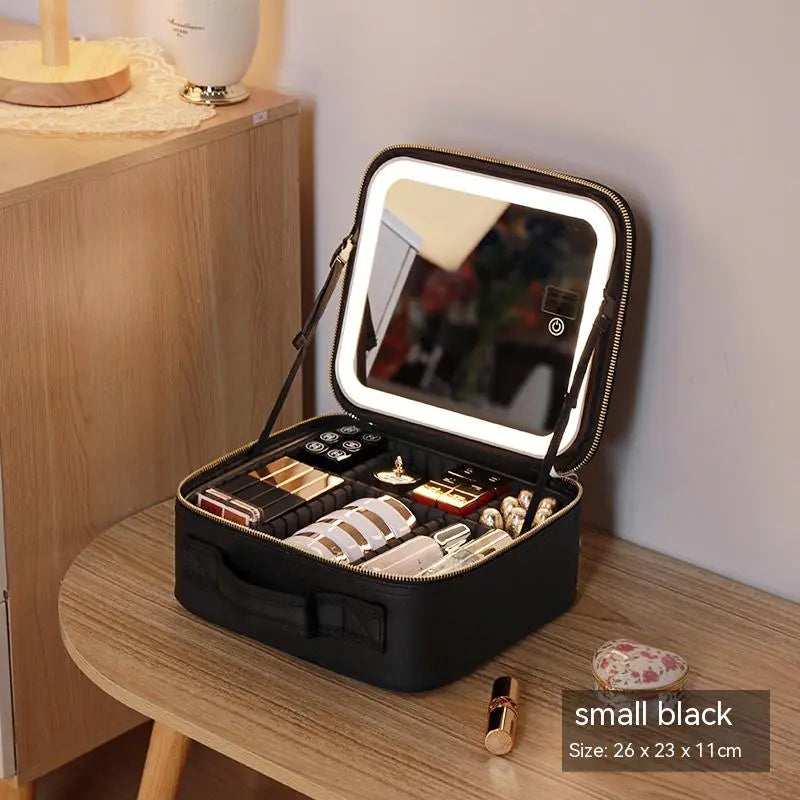 Travel LED Lighted Cosmetic Bag