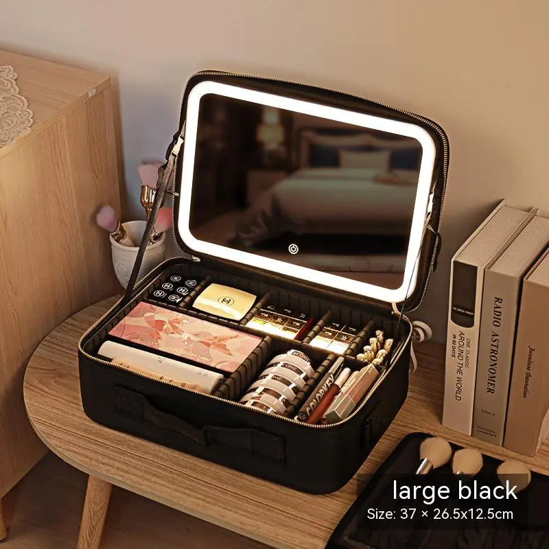 Travel LED Lighted Cosmetic Bag