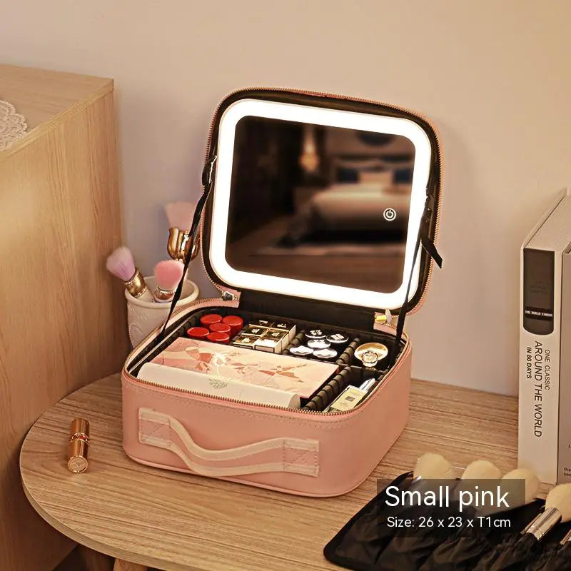 Travel LED Lighted Cosmetic Bag