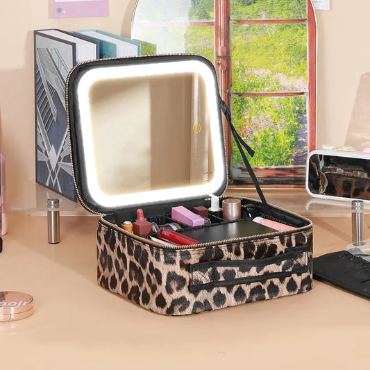 Travel LED Lighted Cosmetic Bag
