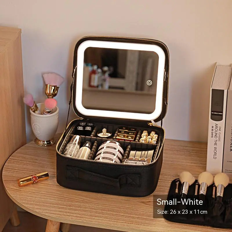 Travel LED Lighted Cosmetic Bag