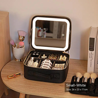 Travel LED Lighted Cosmetic Bag